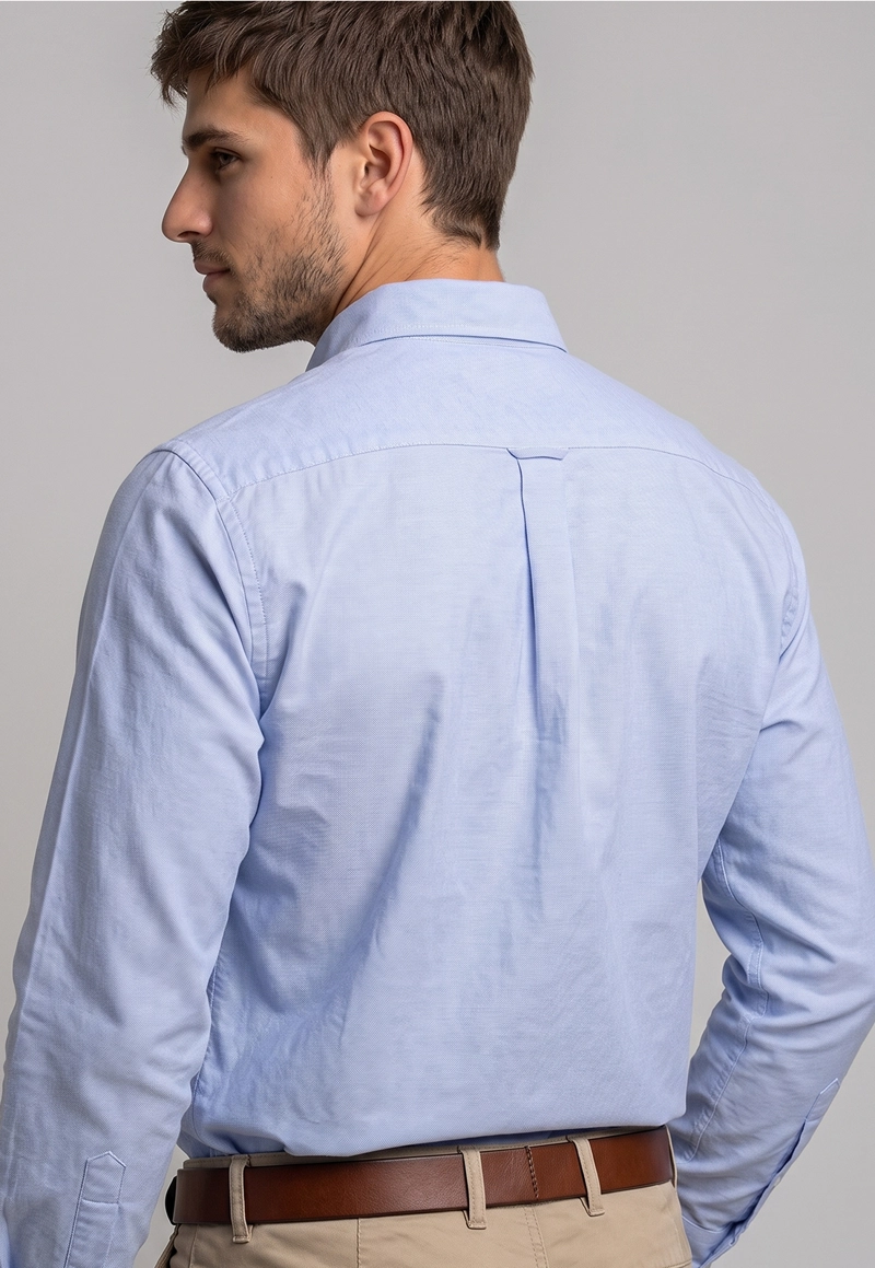 CAMISA OXFORD SMART CASUAL SKY - 3