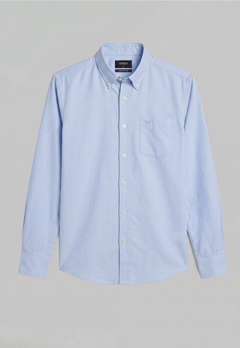 CAMISA OXFORD SMART CASUAL SKY - 5