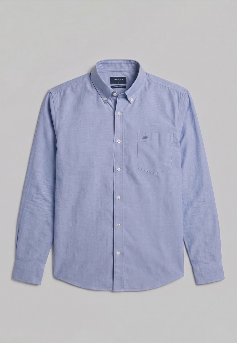 CAMISA OXFORD SMART CASUAL NAVY - 5