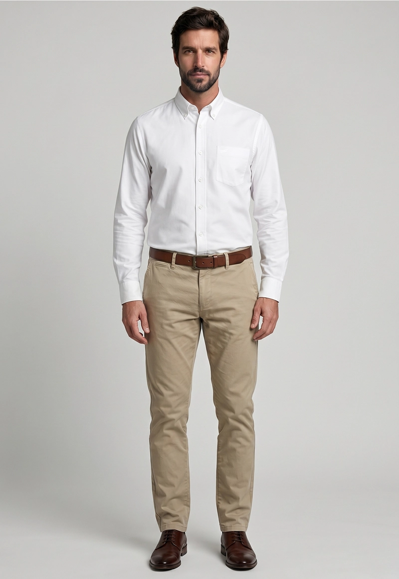 CAMISA OXFORD SMART CASUAL WHITE - 2