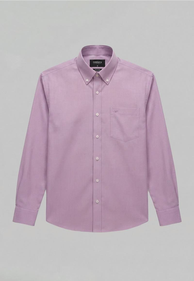 CAMISA OXFORD SMART CASUAL PINK - 5