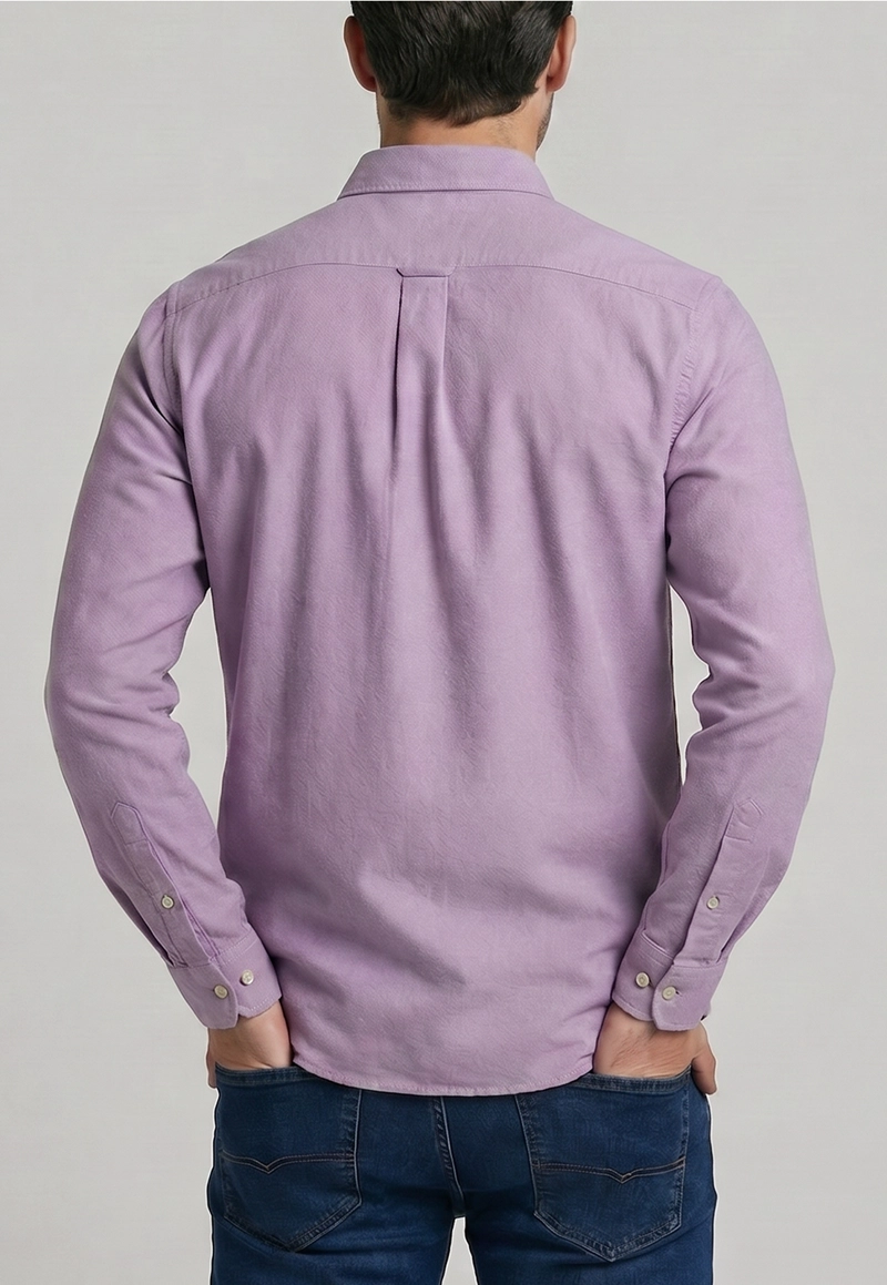 CAMISA REGULAR SPORT VIOLET OXFORD - 3