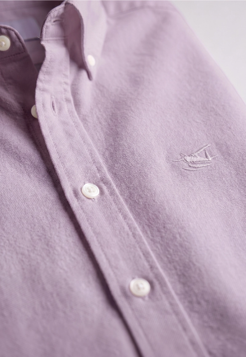 CAMISA REGULAR SPORT VIOLET OXFORD - 4