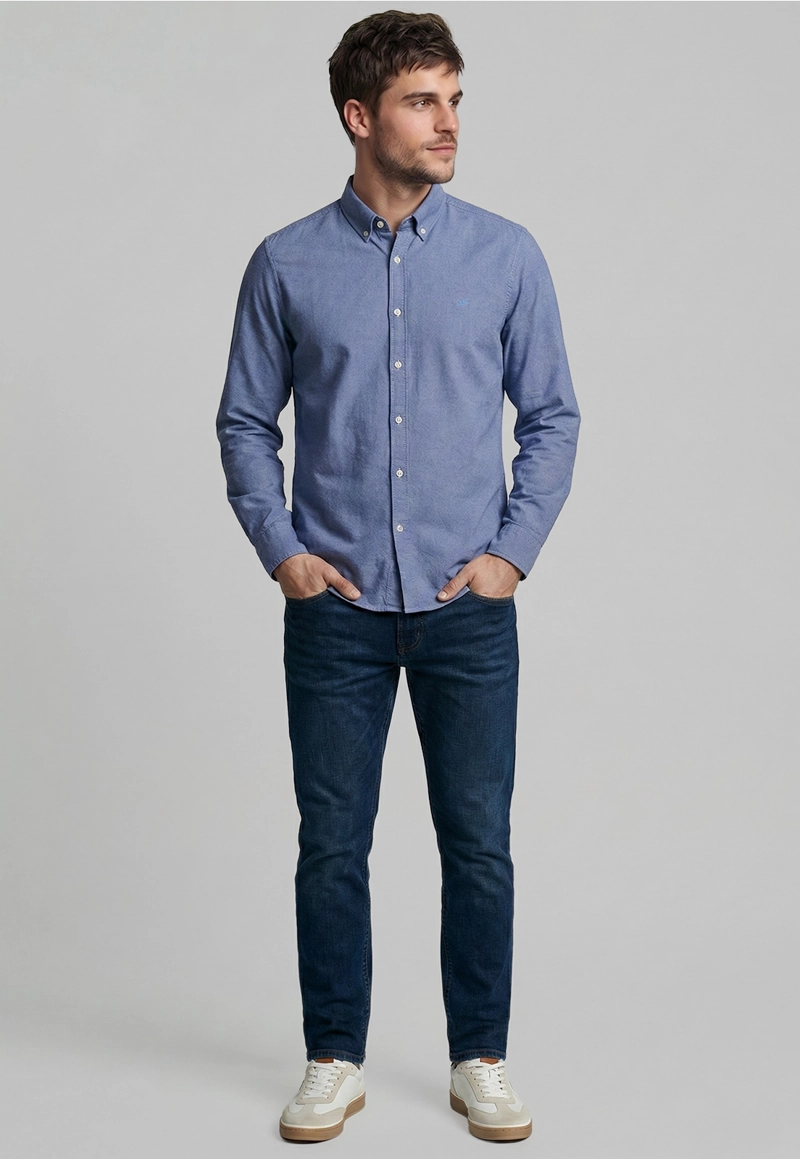 CAMISA REGULAR SPORT SKY OXFORD - 2