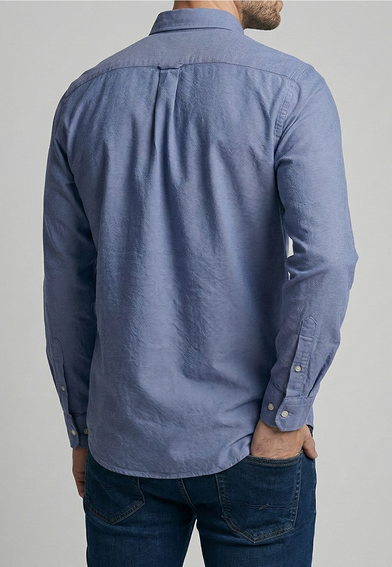 CAMISA REGULAR SPORT SKY OXFORD - 3
