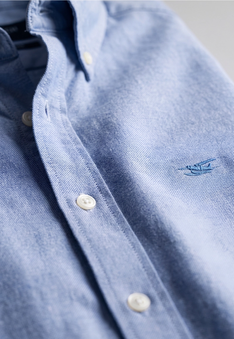 CAMISA REGULAR SPORT SKY OXFORD - 4