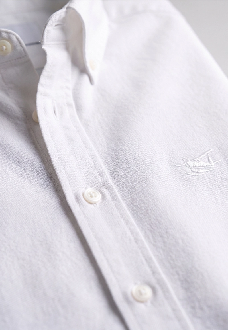 CAMISA REGULAR SPORT WHITE OXFORD - 4
