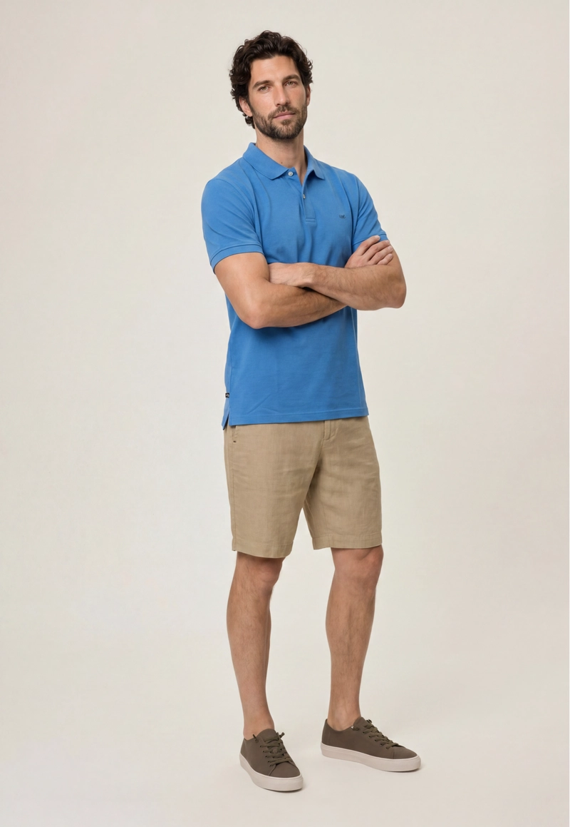 POLO PIQUE  LT. BLUE - 2