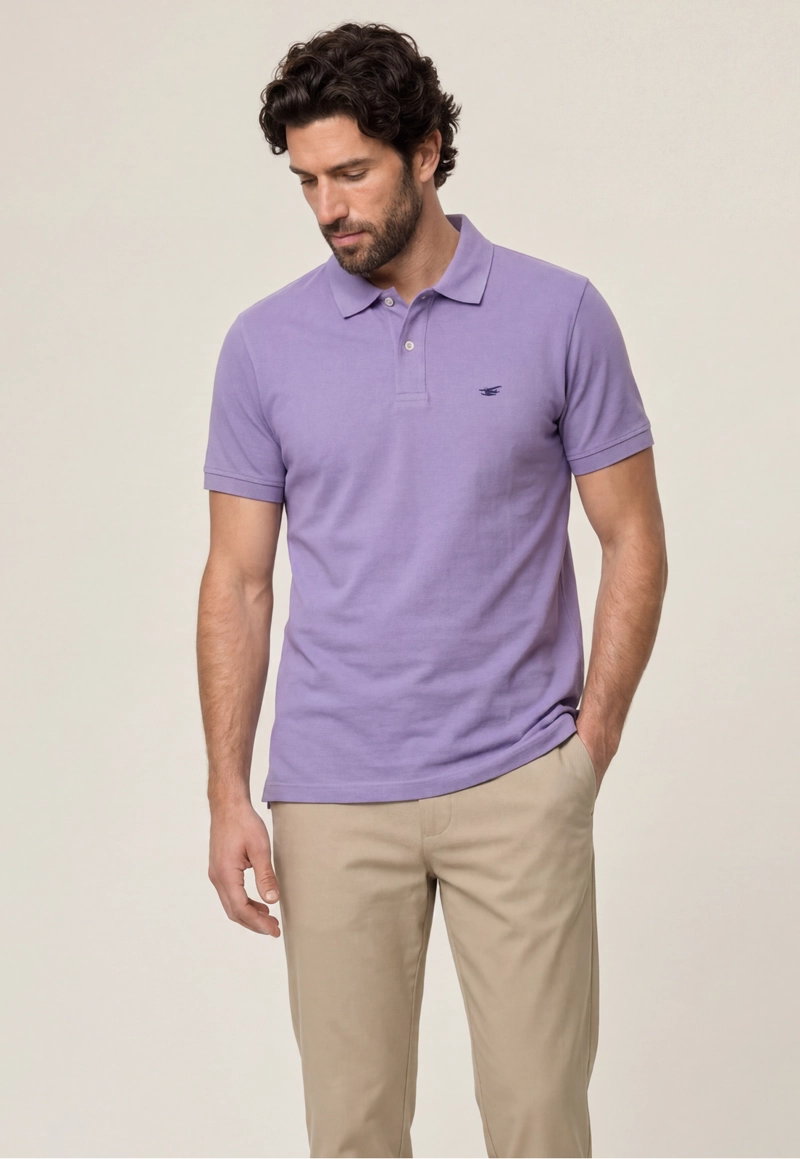POLO PIQUE  VIOLET - 1