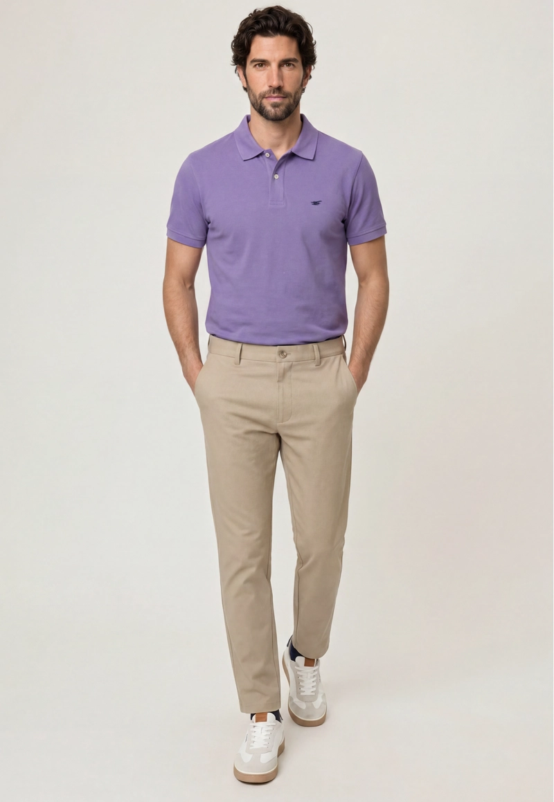 POLO PIQUE  VIOLET - 2
