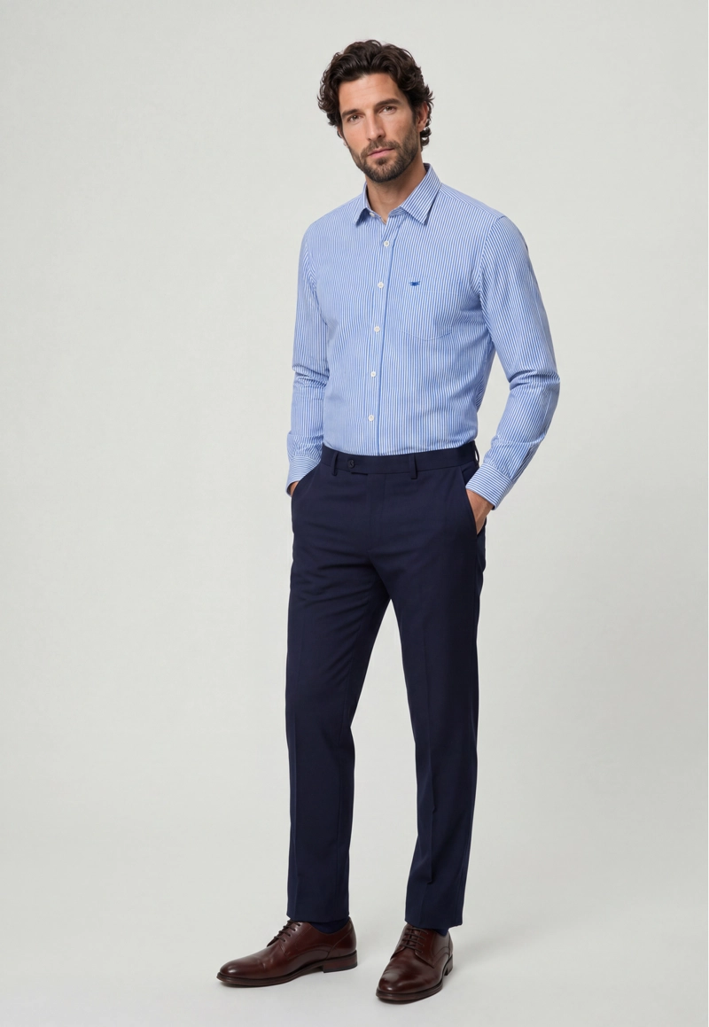 CAMISA DUBLIN STRIPES SKY - 2