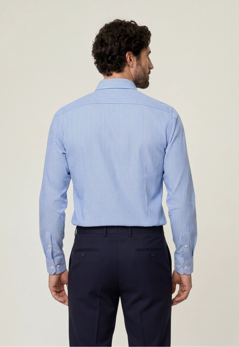 CAMISA DUBLIN STRIPES SKY - 3