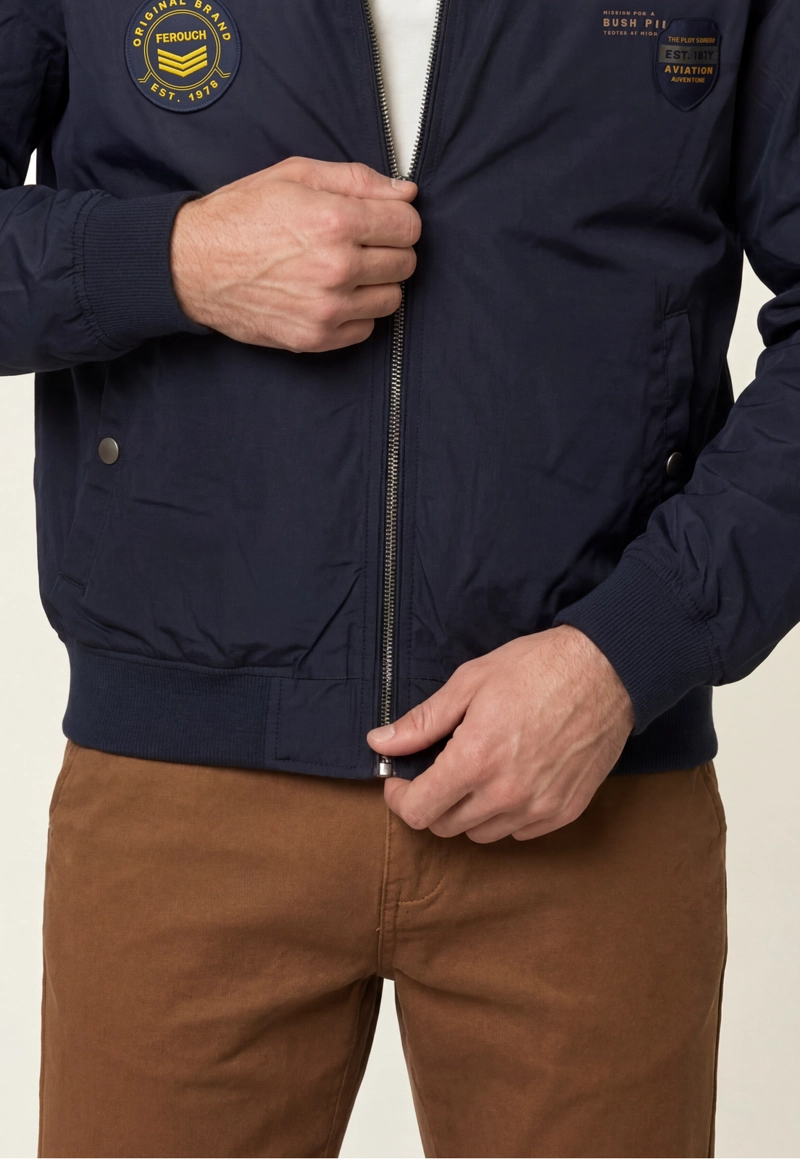 CHAQUETA PILOT BOMBER REGULAR NAVY - 4