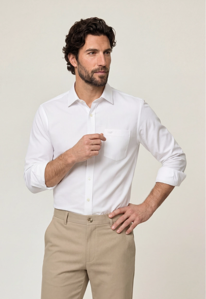 CAMISA TRAVELLER WHITE - 1
