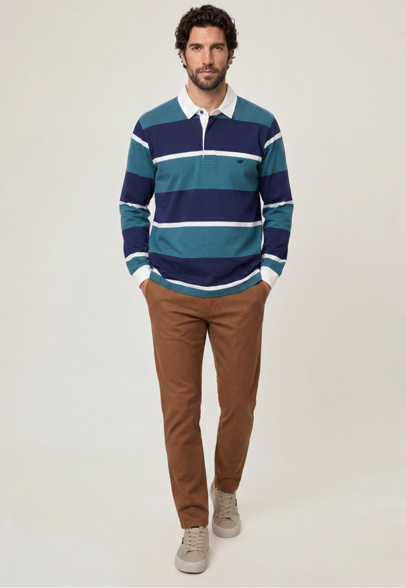 POLERA RUGBY ANAHEIM SALVIA - 2