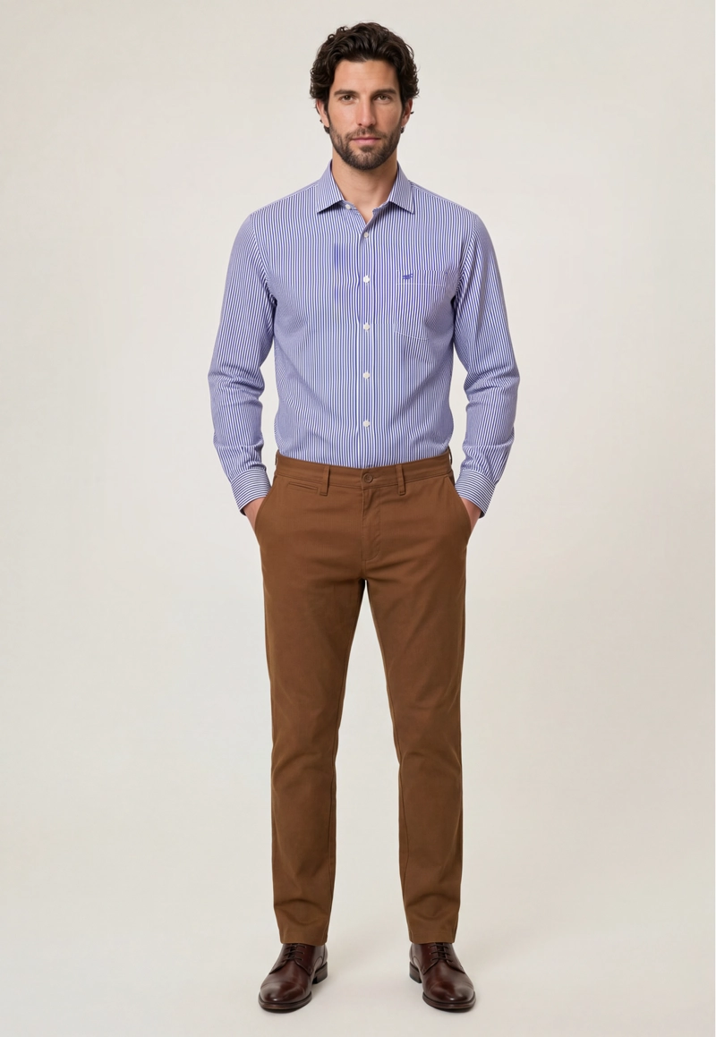 CAMISA DUBLIN STRIPES NAVY - 2