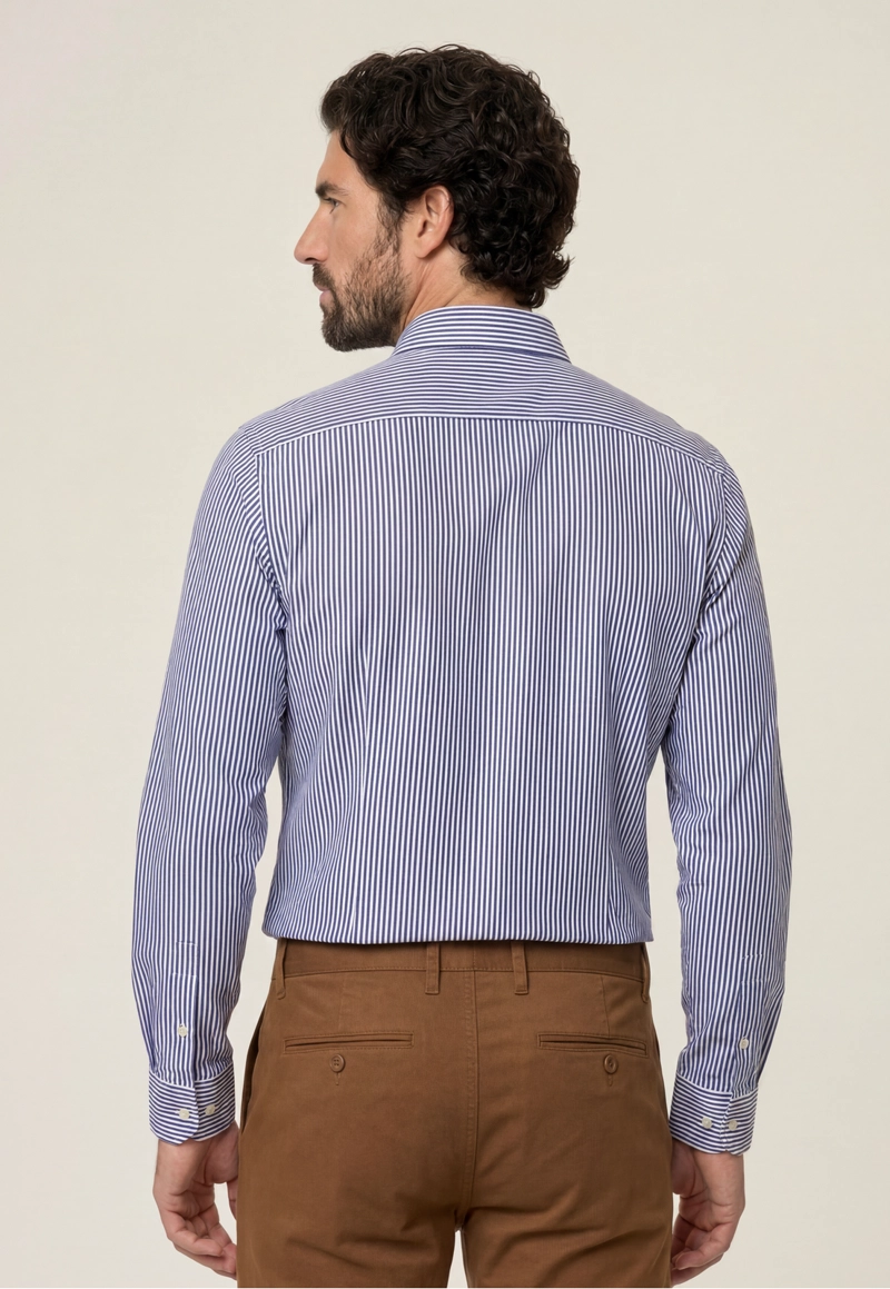 CAMISA DUBLIN STRIPES NAVY - 3