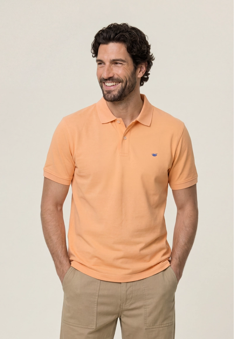 POLO PIQUE  SALMON - 1