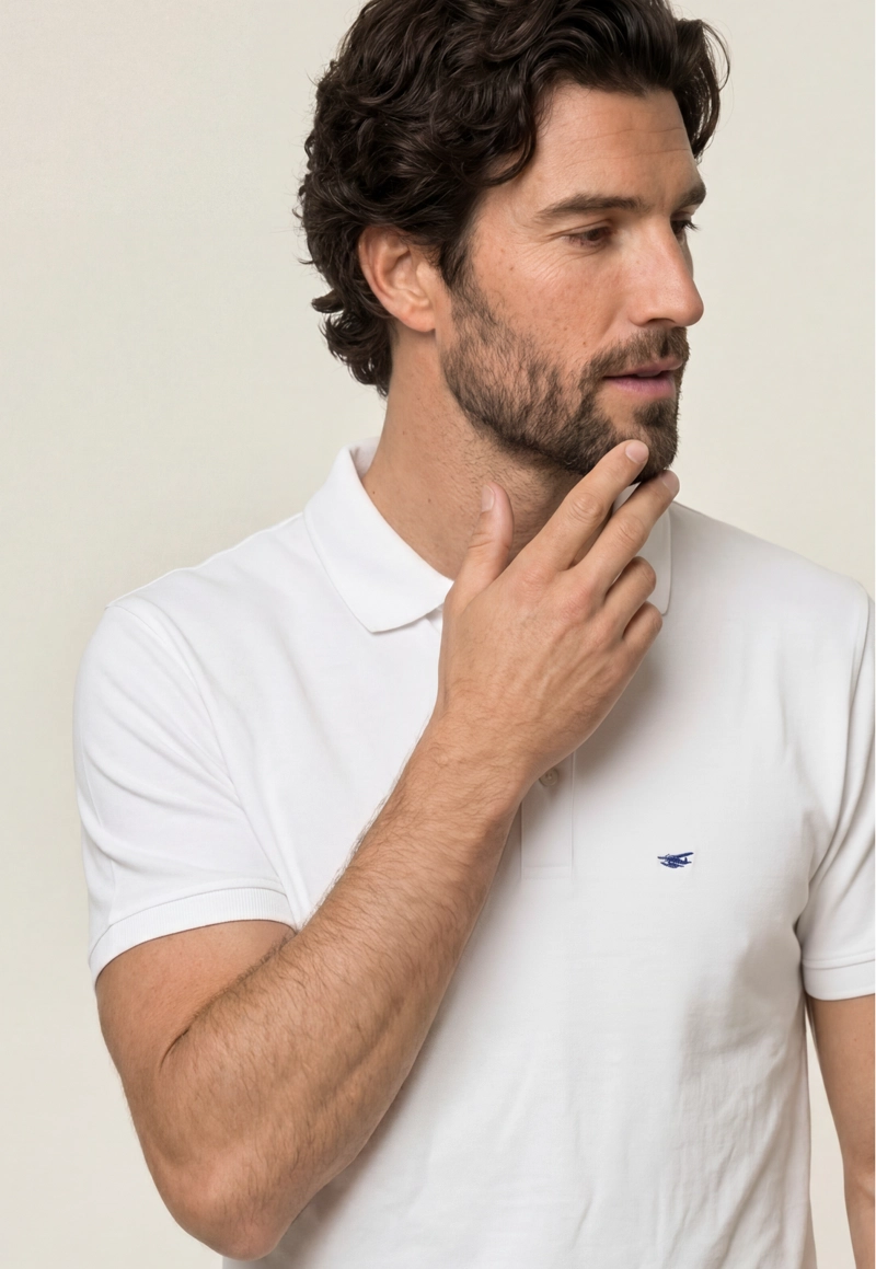 POLO PIQUE  WHITE - 4