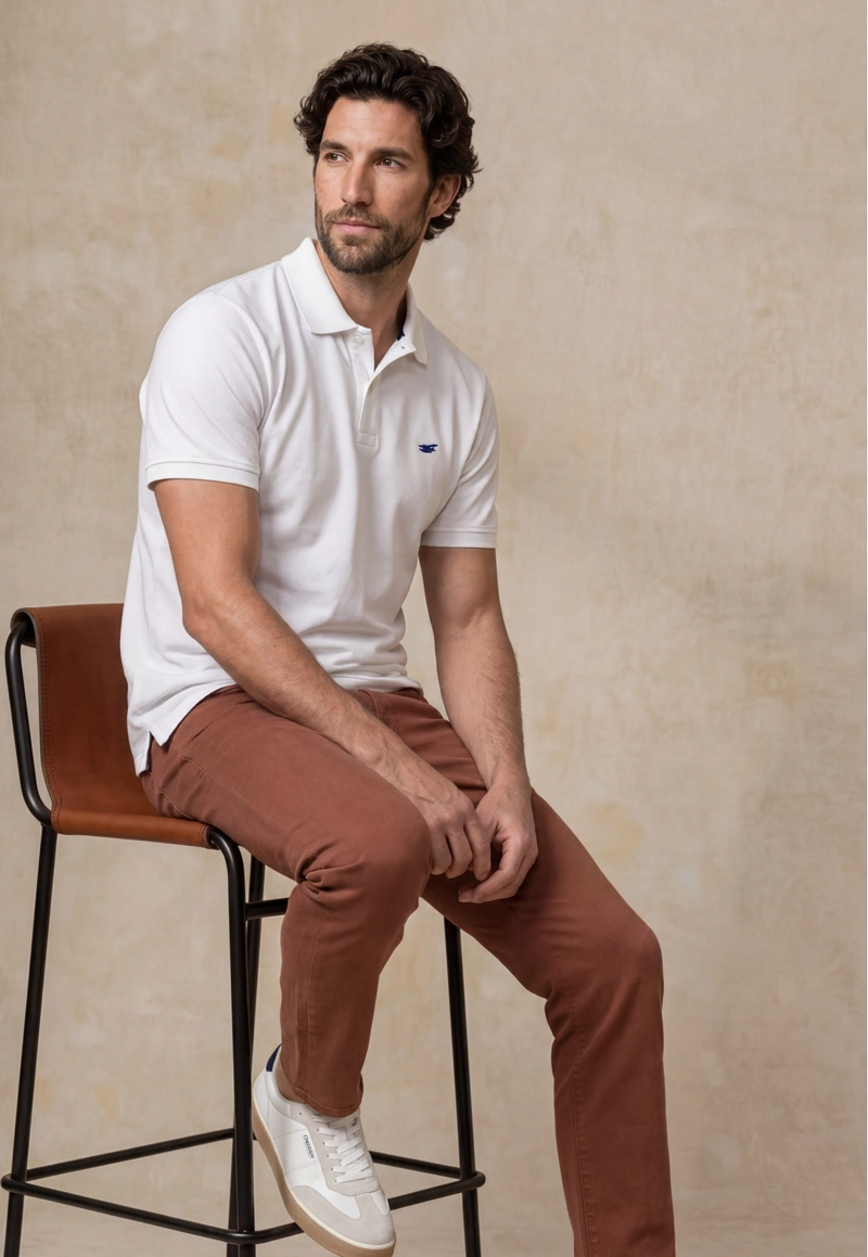 POLO PIQUE  WHITE - 5