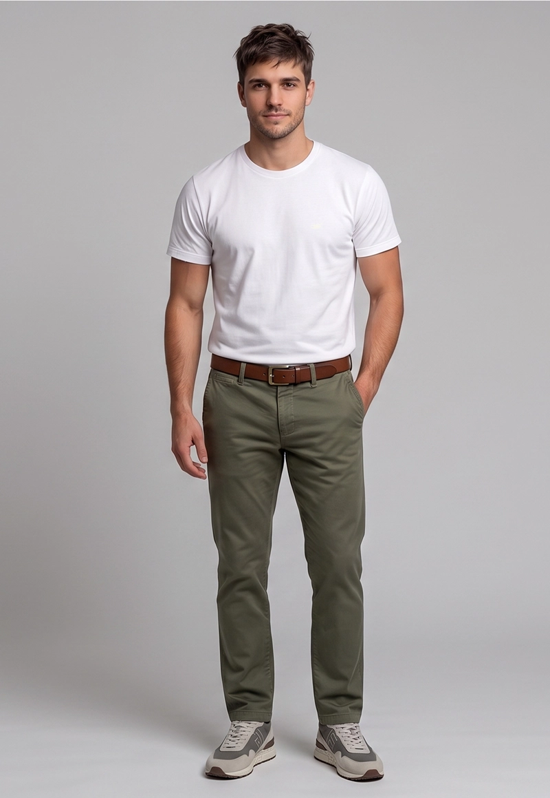 PANTALON CHICAGO  REGULAR L/31 MILITARY - 2