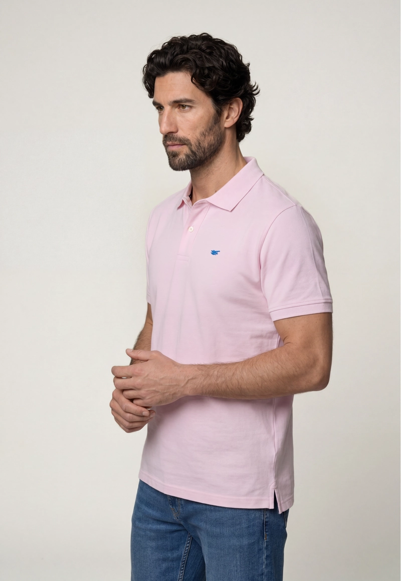POLO PIQUE  LT PINK - 1