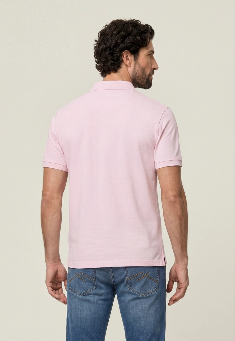 POLO PIQUE  LT PINK - 3
