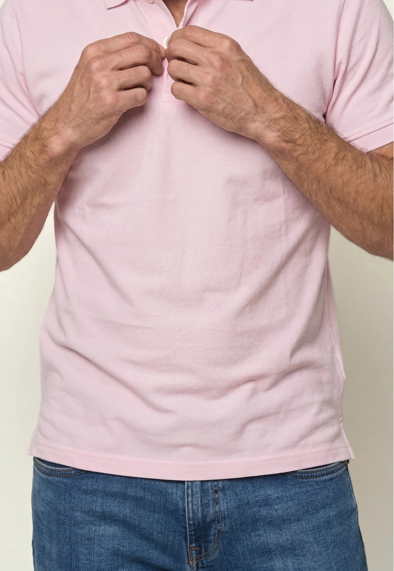 POLO PIQUE  LT PINK - 4