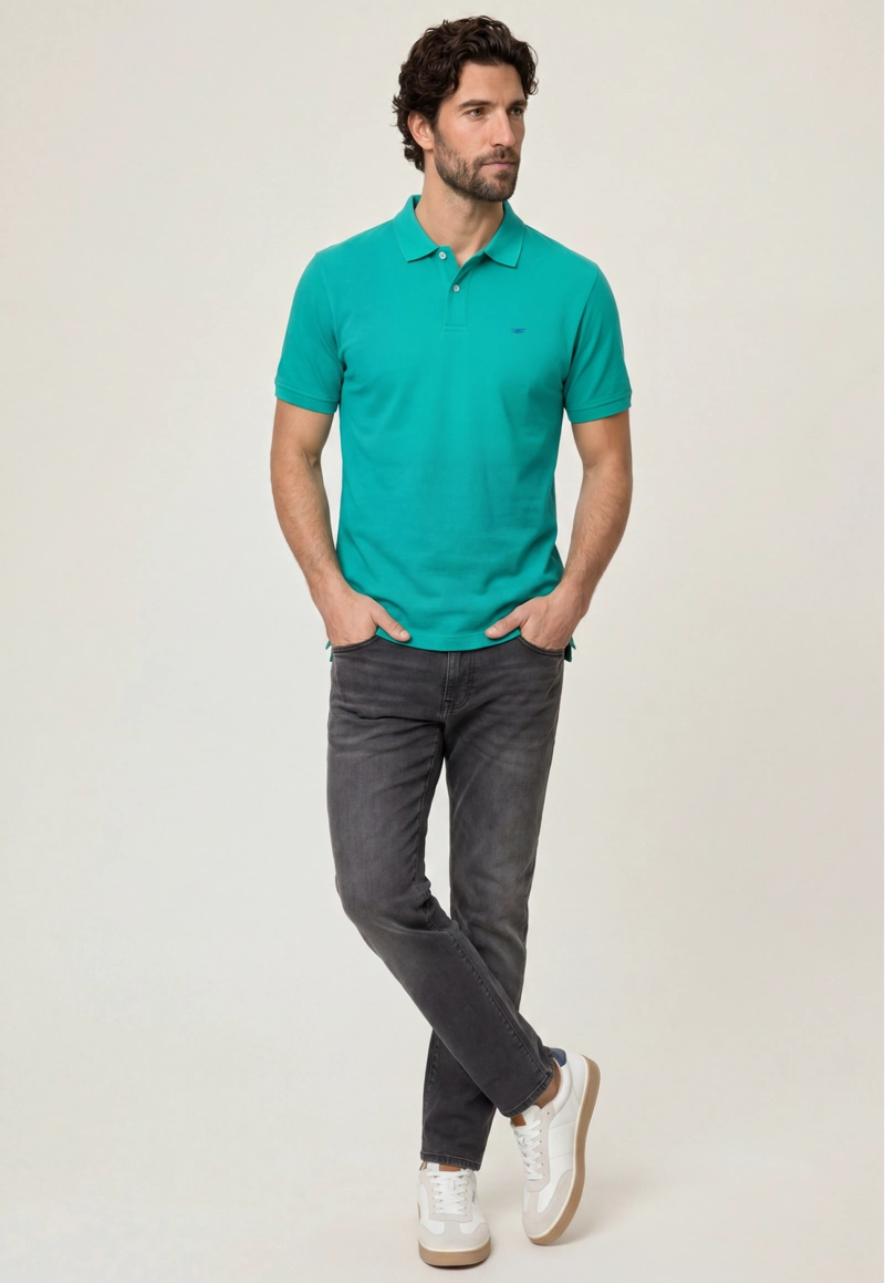 POLO PIQUE  GREEN - 2