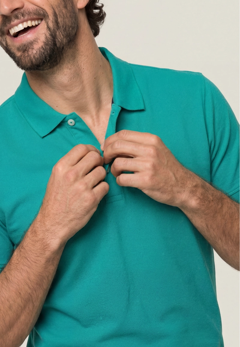 POLO PIQUE  GREEN - 4