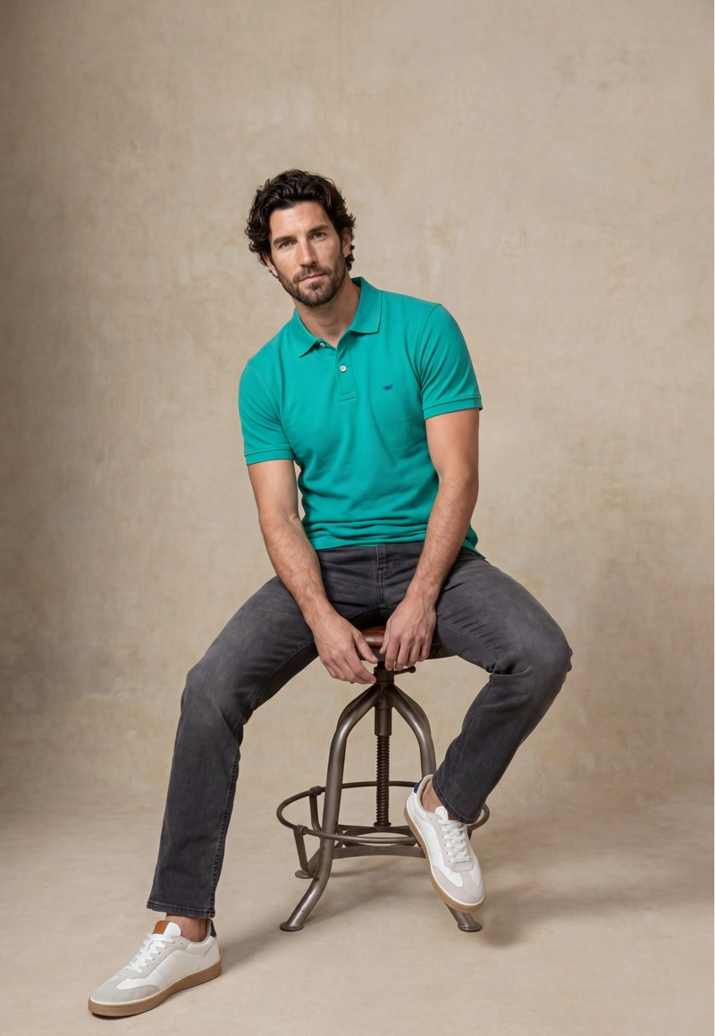 POLO PIQUE  GREEN - 5