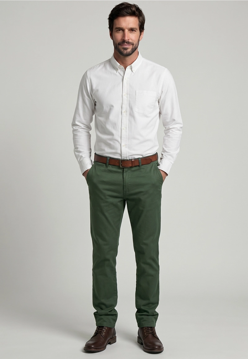 PANTALON CHICAGO  REGULAR L/33 MILITARY - 2