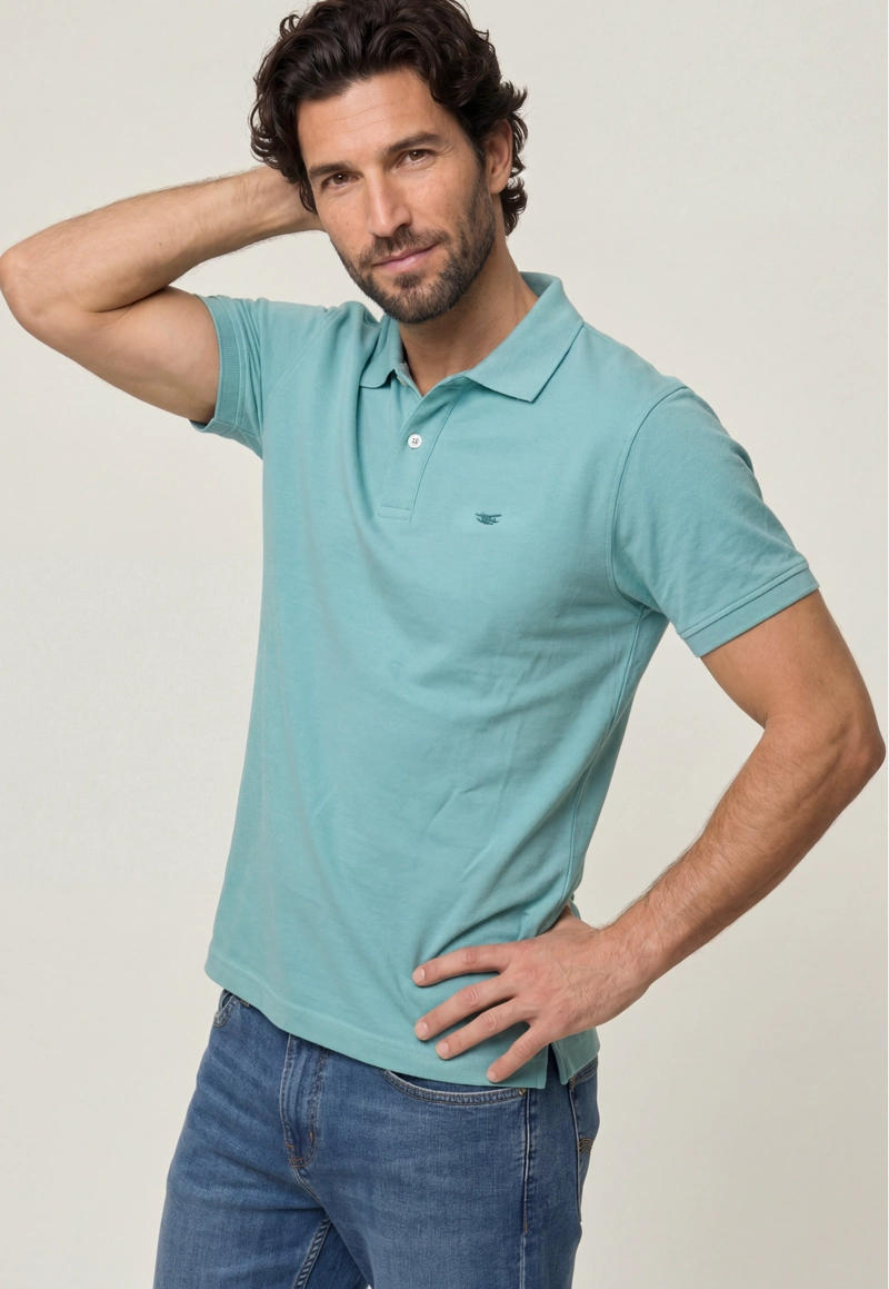 POLO PIQUE  LT GREEN - 1