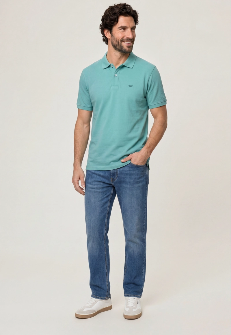 POLO PIQUE  LT GREEN - 2
