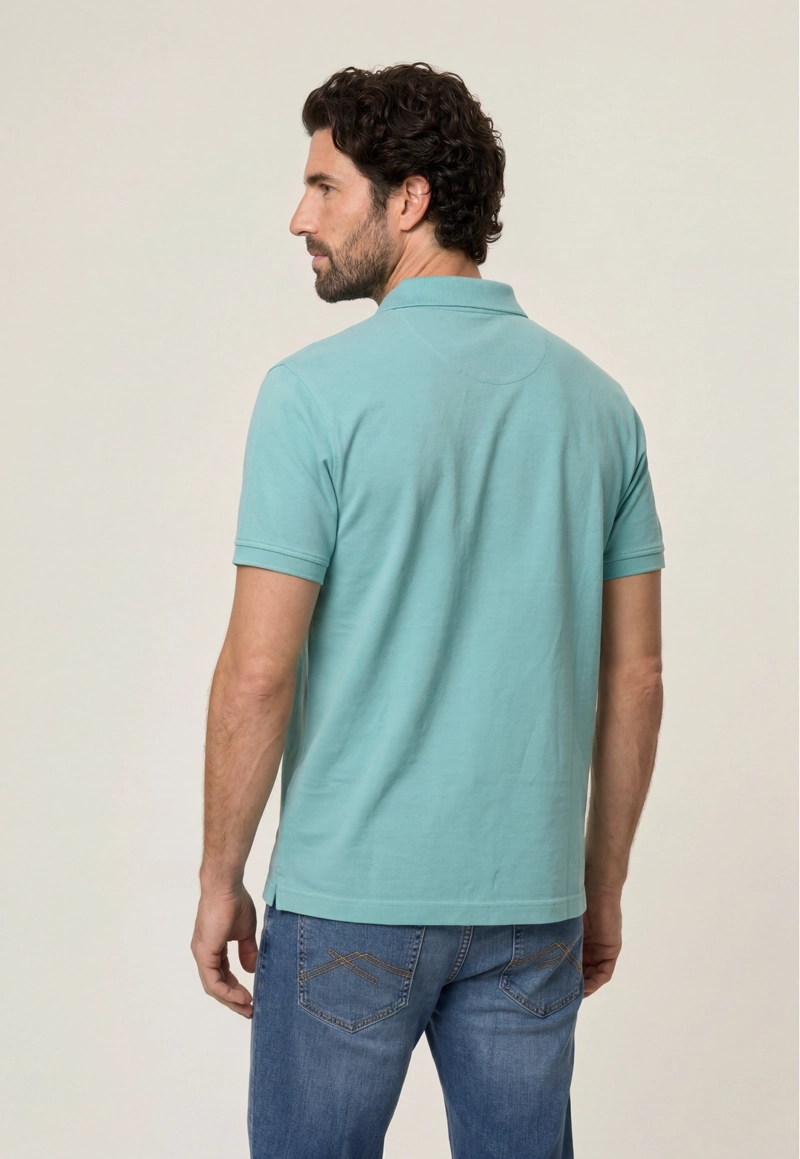POLO PIQUE  LT GREEN - 3