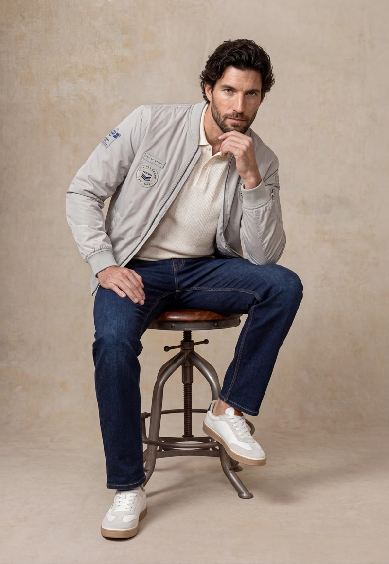 CHAQUETA PILOT BOMBER OYSTER - 1
