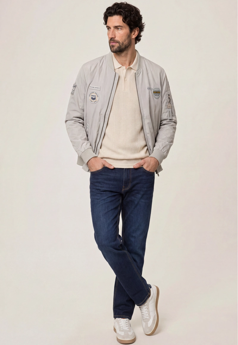 CHAQUETA PILOT BOMBER OYSTER - 3