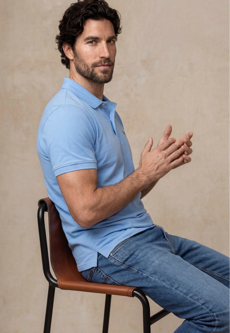 POLO PIQUE  SKY - 5