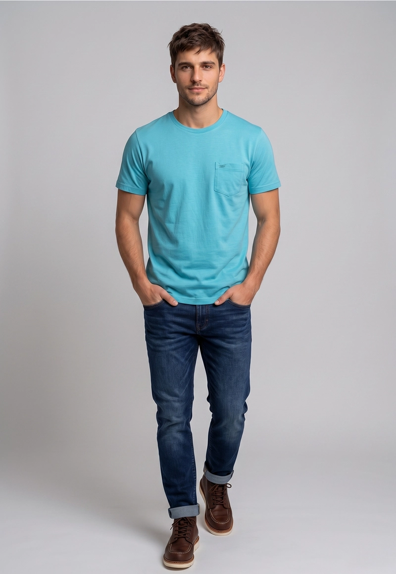 POLERA HOUSTON LT TURQUOISE - 2