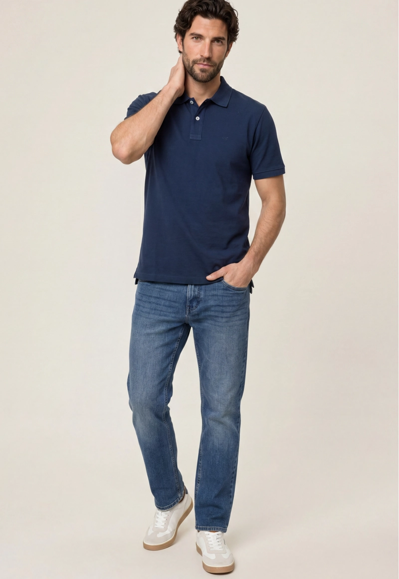 POLO PIQUE  NAVY - 2