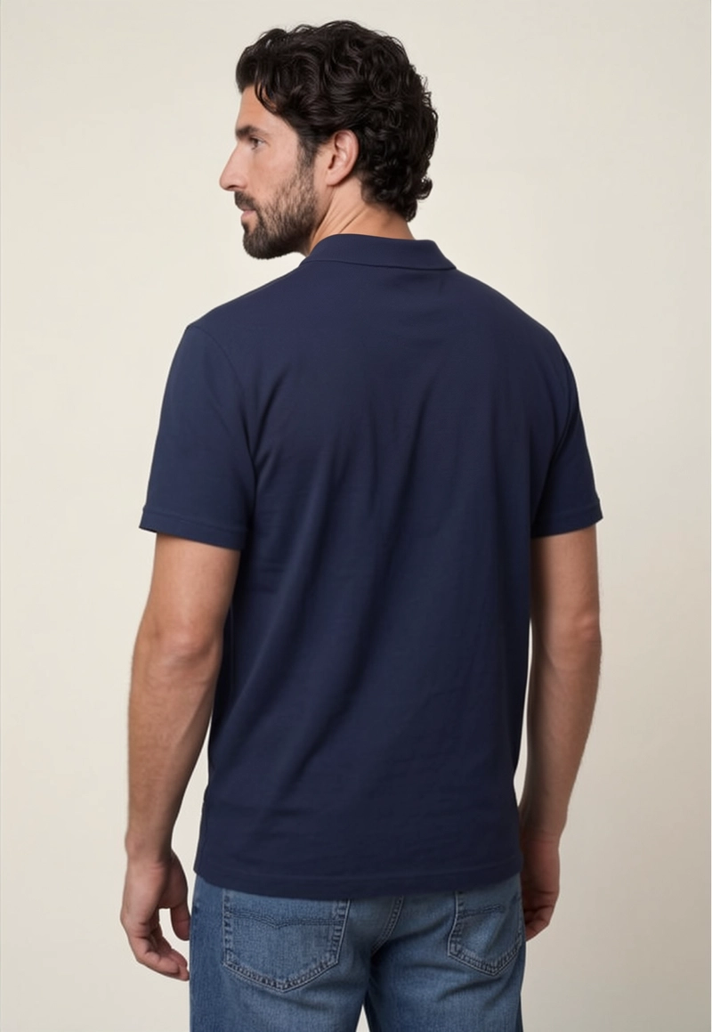 POLO PIQUE  NAVY - 3