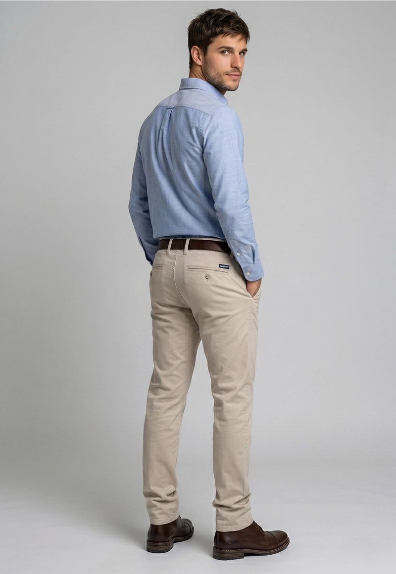 PANTALON CHICAGO  SLIM L/31 OYSTER - 3