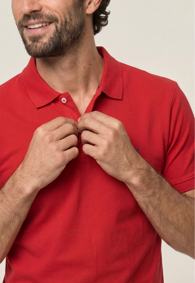 POLO PIQUE  RED - 4