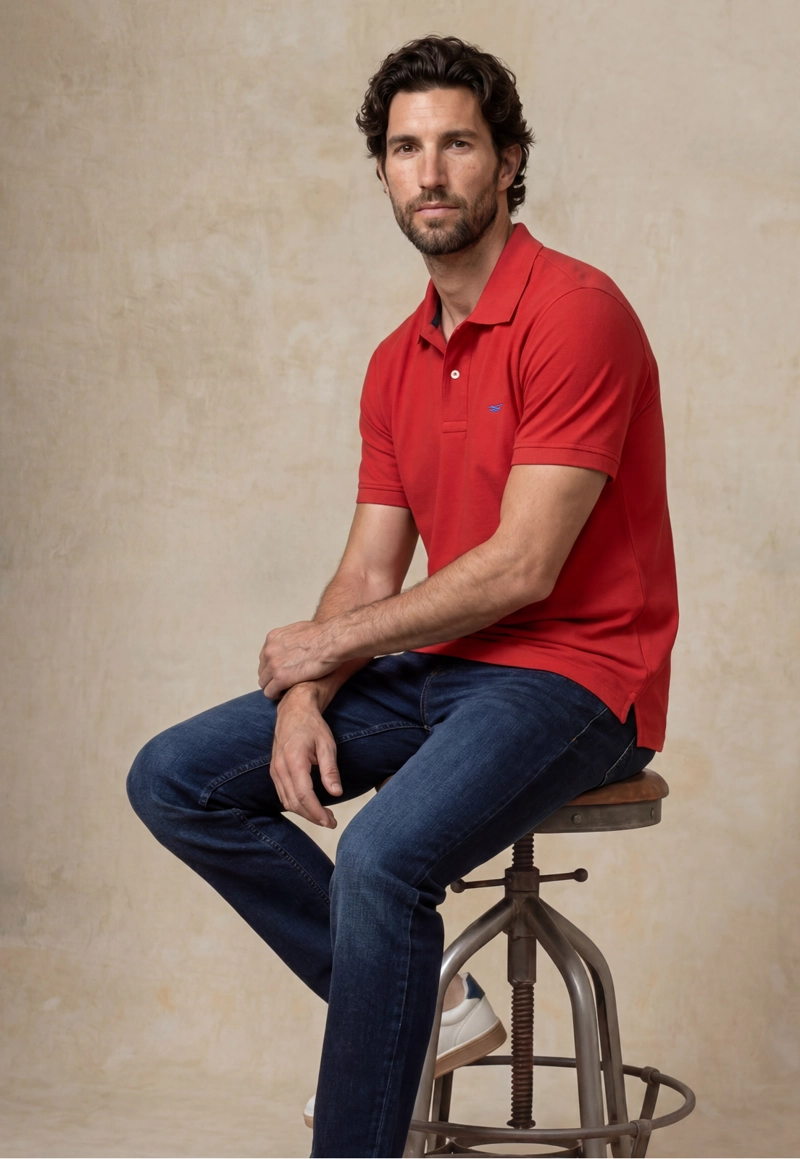 POLO PIQUE  RED - 5