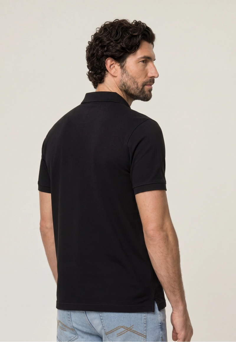 POLO PIQUE  BLACK - 3