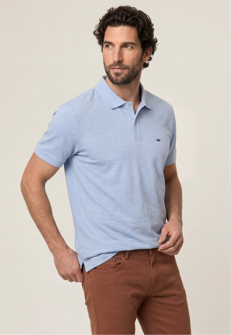 POLO PIQUE  SKY MELANGE - 1