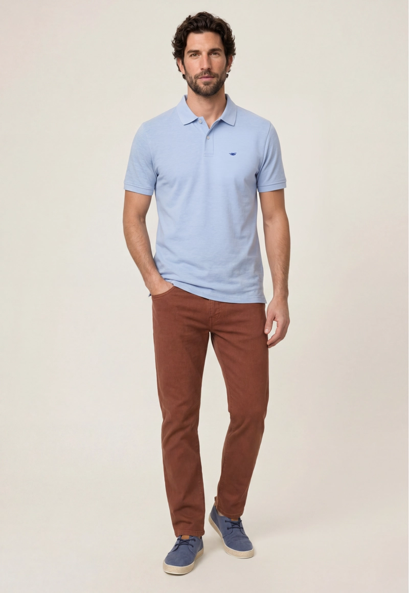 POLO PIQUE  SKY MELANGE - 2