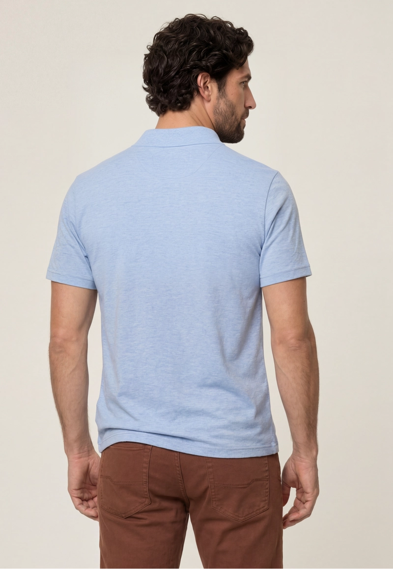 POLO PIQUE  SKY MELANGE - 3