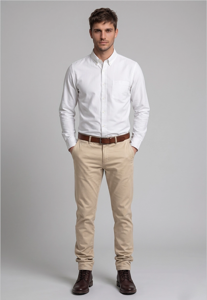 PANTALON CHICAGO  REGULAR L/33 OYSTER - 2