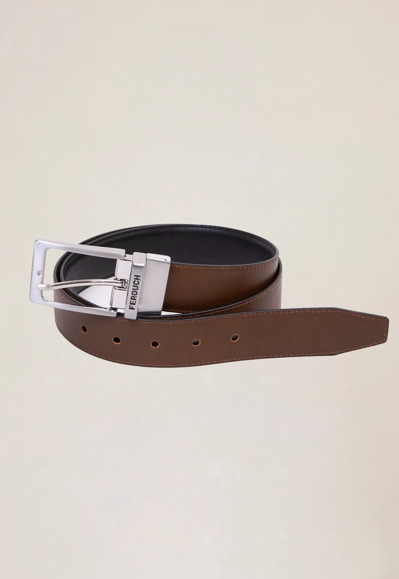 CINTURON CUERO REVERSIBLE OKLAHOMA BLACK - 2